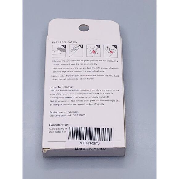 False Nail Professional One Minute Nail Tip Silver Rhinestone Tips - Picture 5 of 5